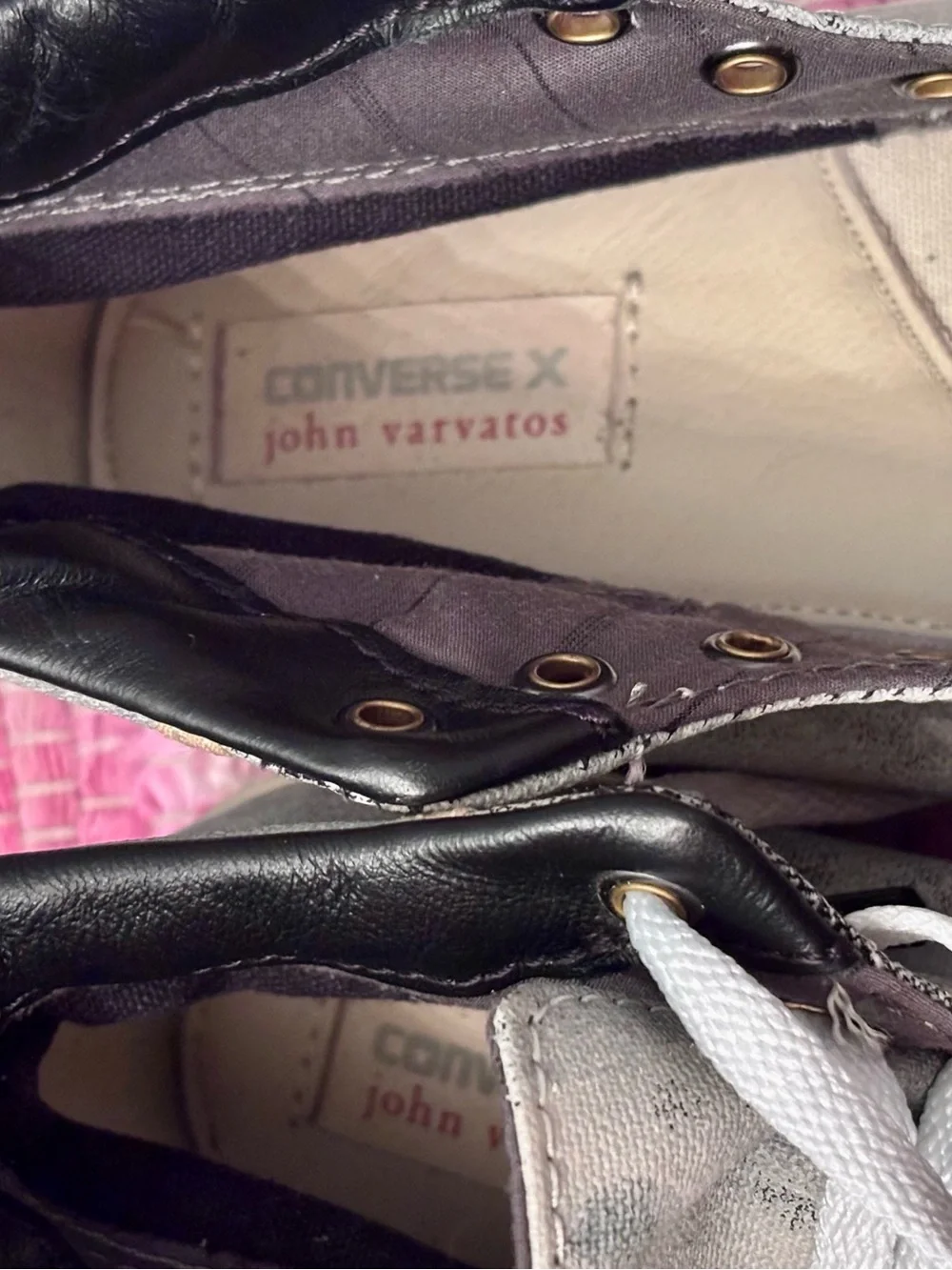Converse X John Varvatos High-Top Sneakers with stylish zipper detail.